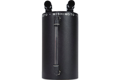 Mishimoto Large Aluminum Oil Catch Can - Wrinkle Black - Engine Components
