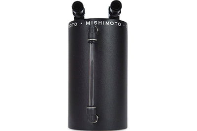Mishimoto Large Aluminum Oil Catch Can - Wrinkle Black - Engine Components