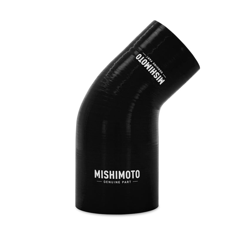 Mishimoto Silicone Reducer Coupler 45 Degree 3in to 3.5in - Black - Air Intake Systems