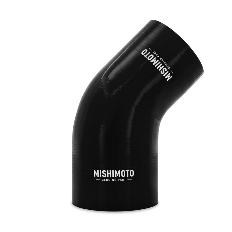Mishimoto Silicone Reducer Coupler 45 Degree 3in to 3.75in - Black - Air Intake Systems