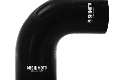Mishimoto Silicone Reducer Coupler 90 Degree 3.5in to 4in - Black - Air Intake Systems