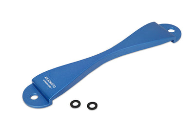 Mishimoto Subaru CNC Battery Tie-Down - Blue - Batteries Starting & Charging
