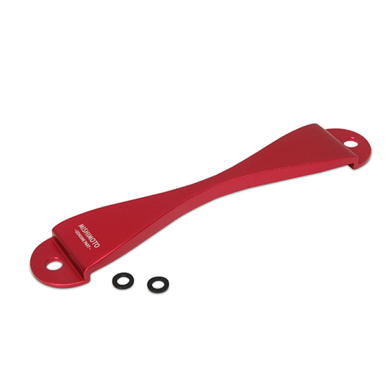 Mishimoto Subaru CNC Battery Tie-Down - Red - Batteries Starting & Charging