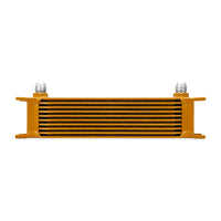 Mishimoto Universal 10 Row Oil Cooler - Gold - Cooling