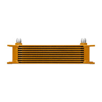 Mishimoto Universal 10 Row Oil Cooler - Gold - Cooling