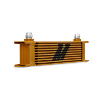 Mishimoto Universal 10 Row Oil Cooler - Gold - Cooling