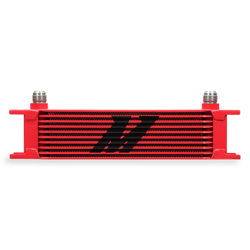 Mishimoto Universal 10 Row Oil Cooler - Red - Cooling