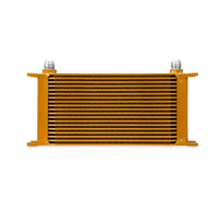 Mishimoto Universal 19 Row Oil Cooler - Gold - Cooling