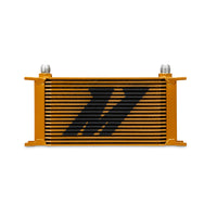 Mishimoto Universal 19 Row Oil Cooler - Gold - Cooling