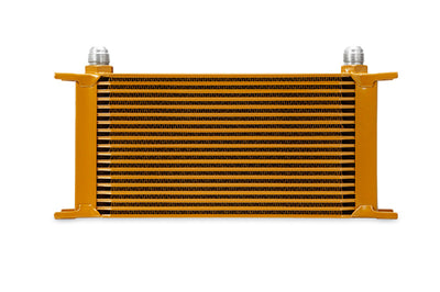 Mishimoto Universal 19 Row Oil Cooler - Gold - Cooling