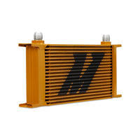 Mishimoto Universal 19 Row Oil Cooler - Gold - Cooling
