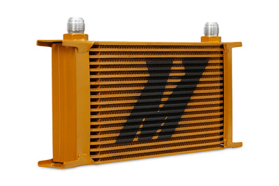 Mishimoto Universal 19 Row Oil Cooler - Gold - Cooling