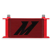 Mishimoto Universal 19 Row Oil Cooler - Red - Cooling