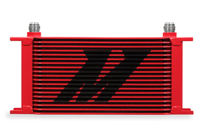Mishimoto Universal 19 Row Oil Cooler - Red - Cooling