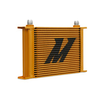 Mishimoto Universal 25-Row Oil Cooler - Gold - Cooling