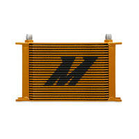 Mishimoto Universal 25-Row Oil Cooler - Gold - Cooling