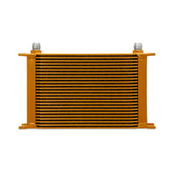 Mishimoto Universal 25-Row Oil Cooler - Gold - Cooling