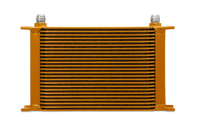 Mishimoto Universal 25-Row Oil Cooler - Gold - Cooling