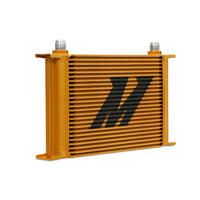 Mishimoto Universal 25-Row Oil Cooler - Gold - Cooling