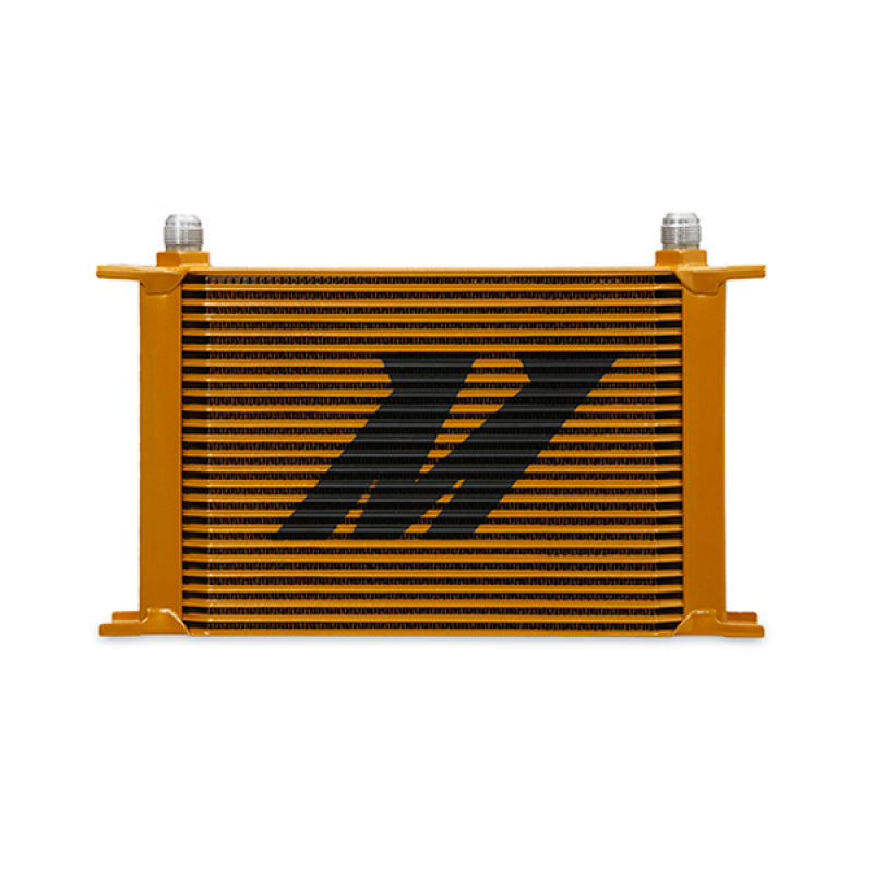Mishimoto Universal 25-Row Oil Cooler - Gold - Cooling
