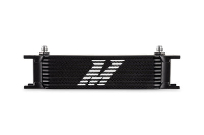 Mishimoto Universal - 6AN 10 Row Oil Cooler - Black - Cooling