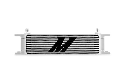 Mishimoto Universal -6AN 10 Row Oil Cooler - Silver - Cooling
