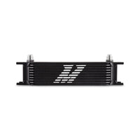 Mishimoto Universal -8AN 10 Row Oil Cooler - Black - Cooling