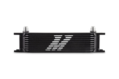Mishimoto Universal -8AN 10 Row Oil Cooler - Black - Cooling
