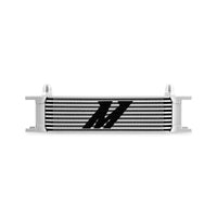 Mishimoto Universal -8AN 10 Row Oil Cooler - Silver - Cooling