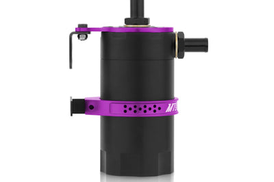 Mishimoto Universal Baffled Oil Catch Can - Purple - Engine Components