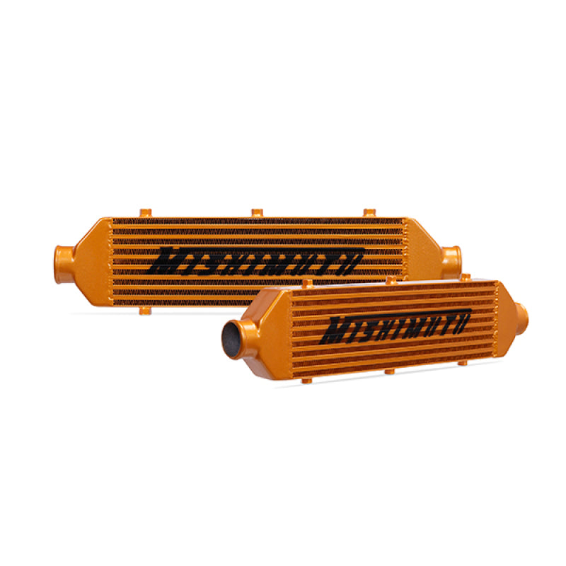 Mishimoto Universal Gold Z Line Intercooler Overall Size: 28x8x3 Core 21x6x2.5 Inlet / Outlet - Forced Induction
