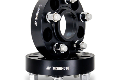Mishimoto Wheel Spacers - 5X114.3 / 70.5 / 45 / M14 - Black - and Tire Accessories