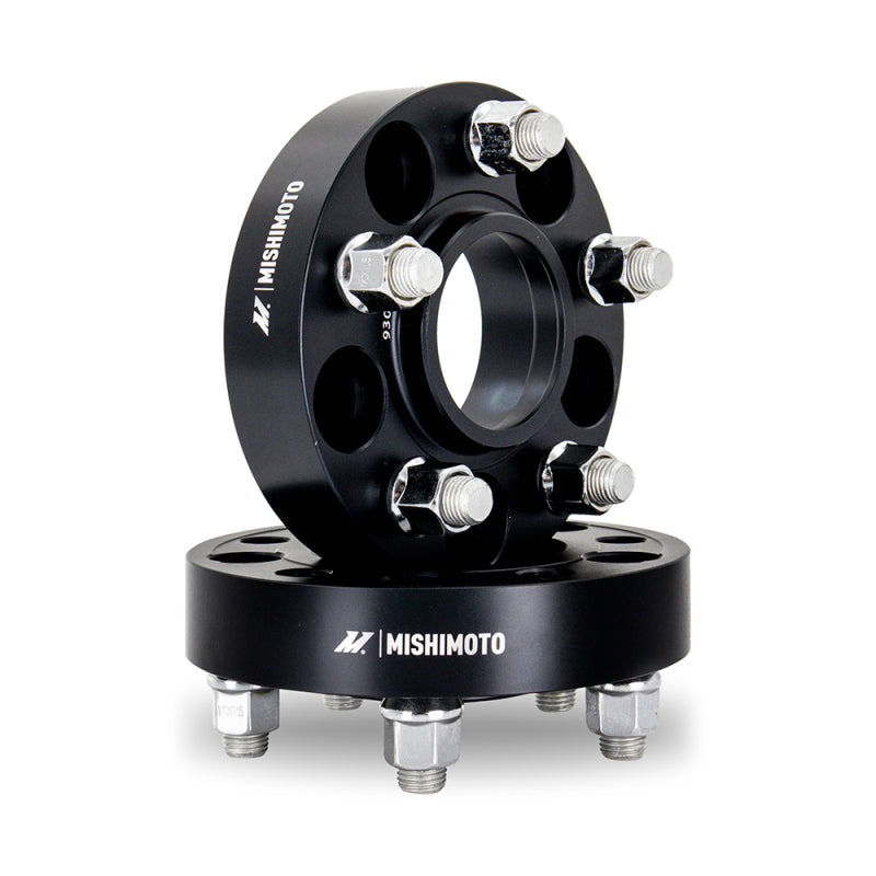 Mishimoto Wheel Spacers - 5X114.3 / 70.5 / 50 / M14 - Black - and Tire Accessories