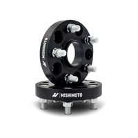Mishimoto Wheel Spacers - 5x120 - 64.1 CB - M14 x1.5 - 25mm - BK - and Tire Accessories