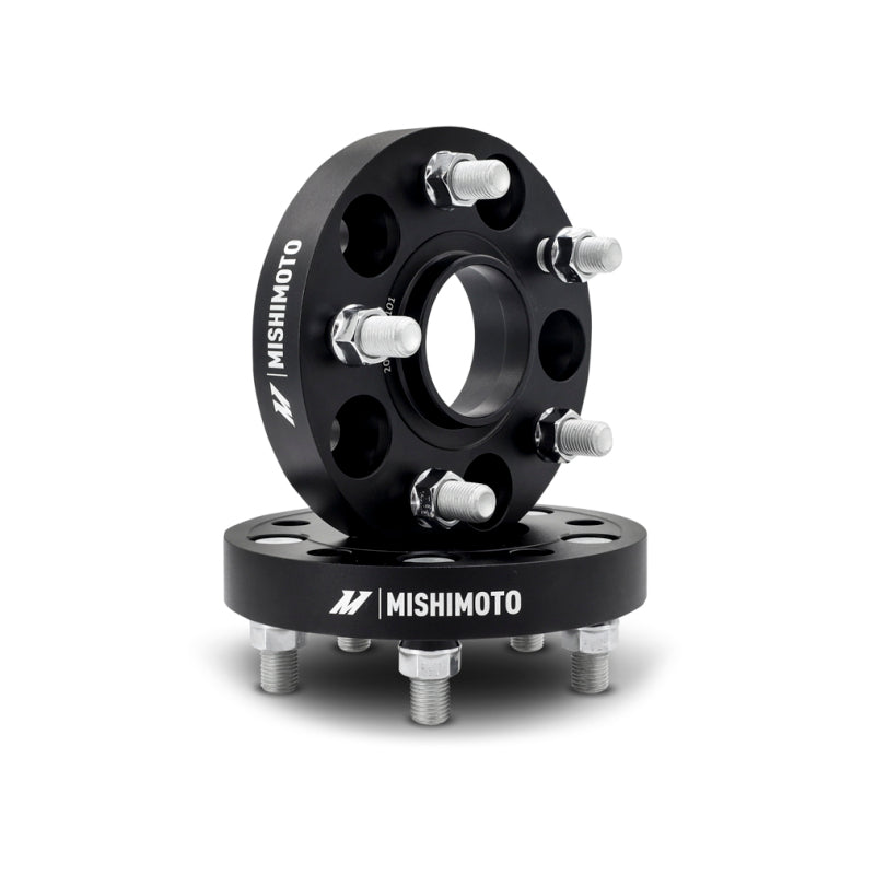Mishimoto Wheel Spacers - 5x120 - 64.1 CB - M14 x1.5 - 50mm - BK - and Tire Accessories