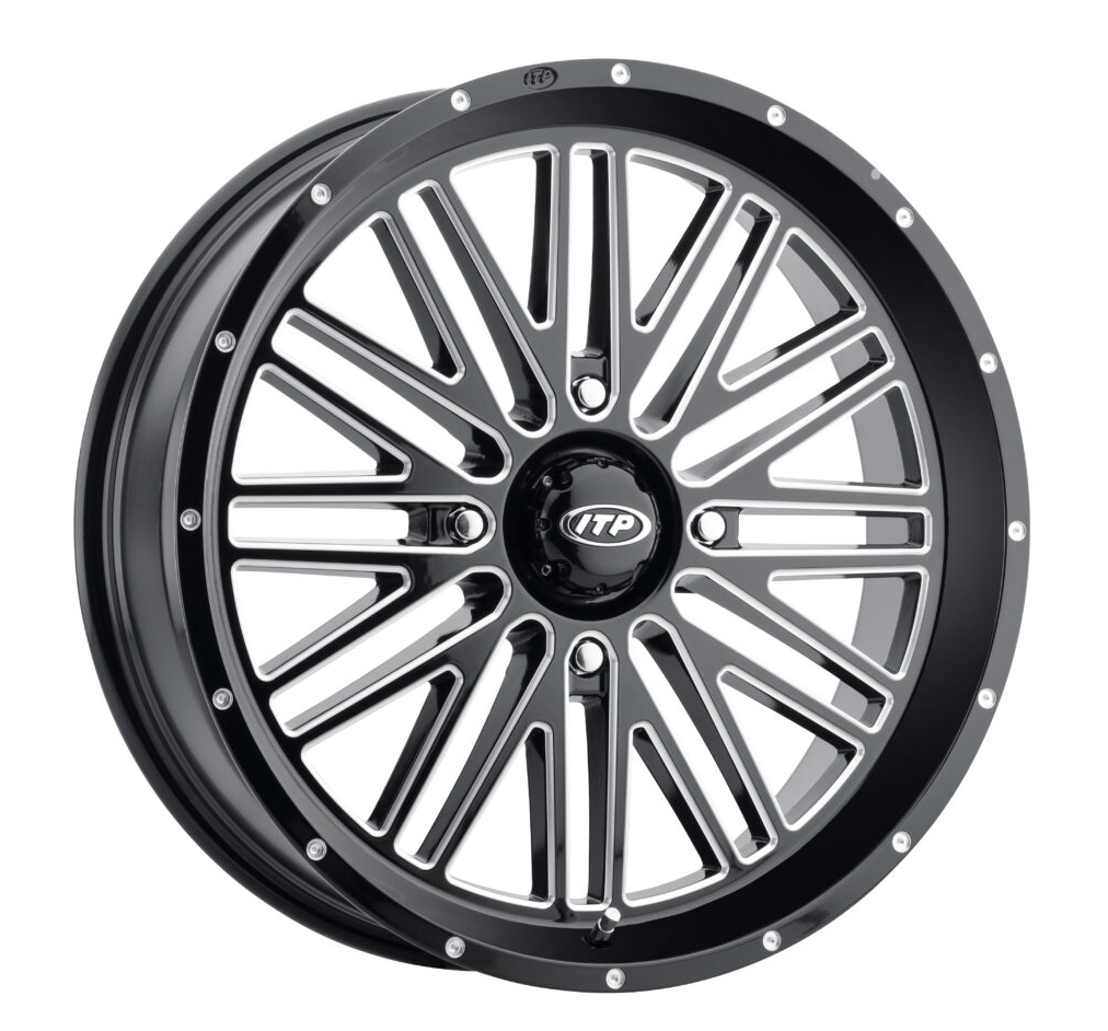 Itp Momentum Wheel Blk/mac 24x6.5 4/156 4 + 2.5 (+10mm) - Tires & Wheels