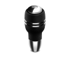 MOMO Momo Automatico Shift Knob - Black Leather Chrome Insert - Interior Accessories