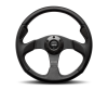 MOMO Momo Jet Steering Wheel 320 mm - Black AirLeather/Black Spokes - Interior Accessories