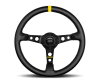 MOMO Momo MOD07 Steering Wheel 350 mm - Black Leather/Black Spokes/1 Stripe - Interior Accessories