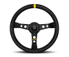 MOMO Momo MOD07 Steering Wheel 350 mm - Black Suede/Black Spokes/1 Stripe - Interior Accessories