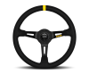 MOMO Momo MOD08 Steering Wheel 350 mm - Black Suede/Black Spokes/1 Stripe - Interior Accessories
