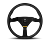 MOMO Momo MOD78 Steering Wheel 320 mm - Black Leather/Black Spokes - Interior Accessories