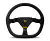 MOMO Momo MOD88 Steering Wheel 350 mm - Black Suede/Black Spokes - Interior Accessories