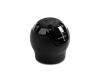 MOMO Momo Nero Shift Knob - Black Leather Chrome Insert with Reverse Lockout - Interior Accessories