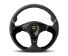 MOMO Momo Nero Steering Wheel 350 mm - Black Leather/Suede/Black Spokes - Interior Accessories