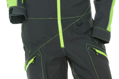 Dsg Monosuit W/drop Seat Aqua/black 2x - Lime/Grey / Large
