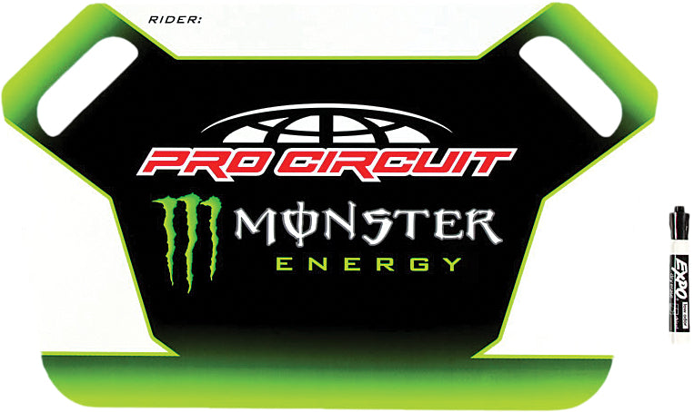 Pro Circuit Monster Energy Pit Board W/marker - Apparel Collection