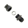 Moroso Aluminum Fitting Adapter 10AN Male to 5/8in Tube Compression - Black - Fabrication