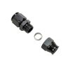 Moroso Aluminum Fitting Adapter 8AN Female to 1/2in Tube Compression - Black - Fabrication