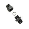 Moroso Aluminum Fitting Adapter 8AN Male to 1/2in Tube Compression - Black - Fabrication